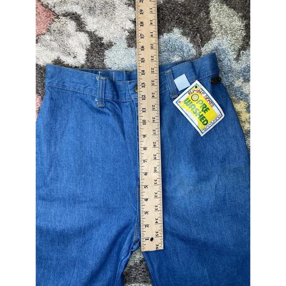 VINTAGE 70's Jeans Rumble Seats By Wilkins Pants 28" Waist NEW WITH TAGS & FLAWS - Picture 10 of 16